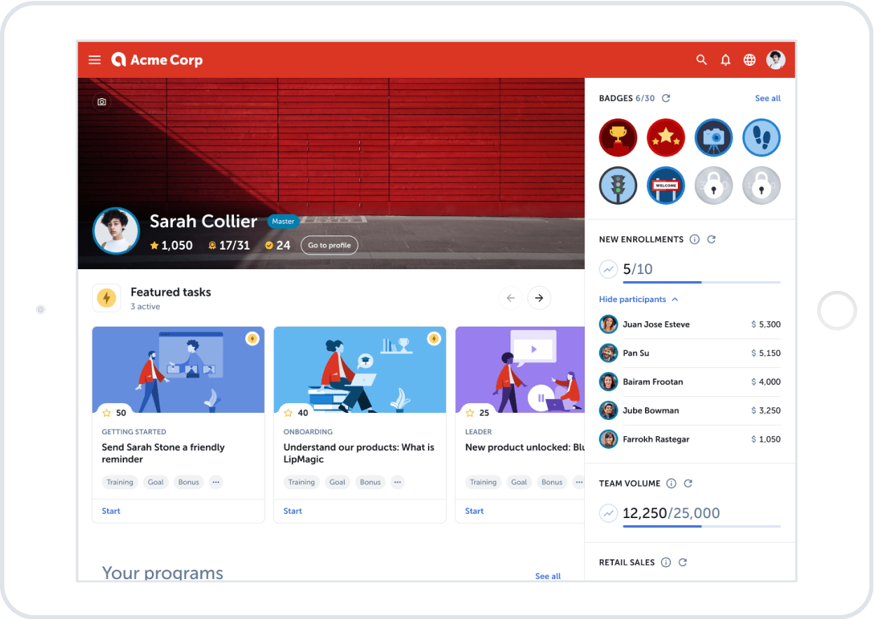 Platform screenshot