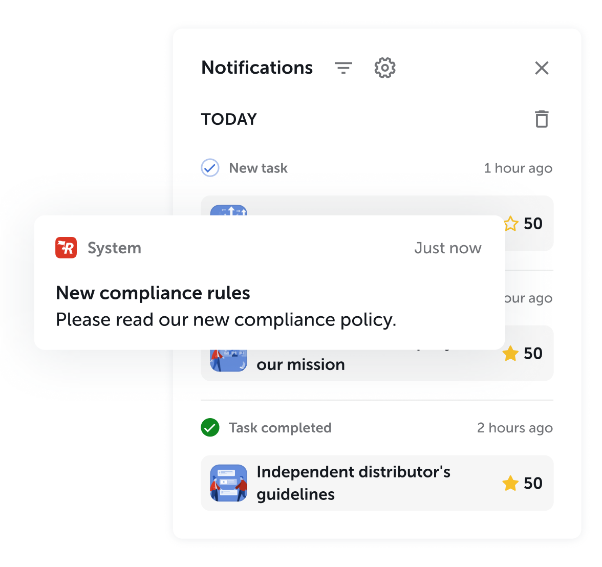 Tracked compliance training