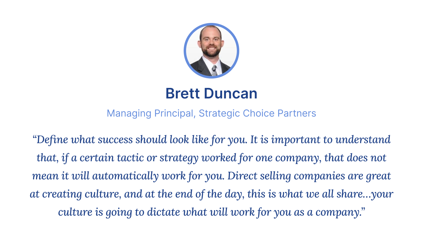 Brett Duncan pullquote direct selling webinar