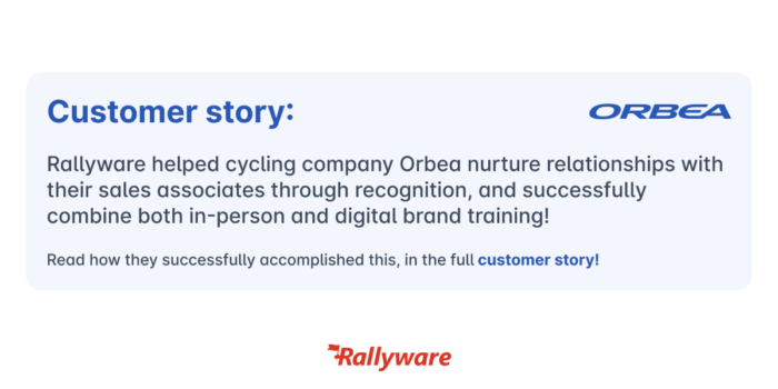 Rallyware customer story about Orbea