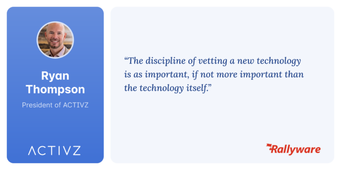 quote from Ryan Thompson about direct selling technology