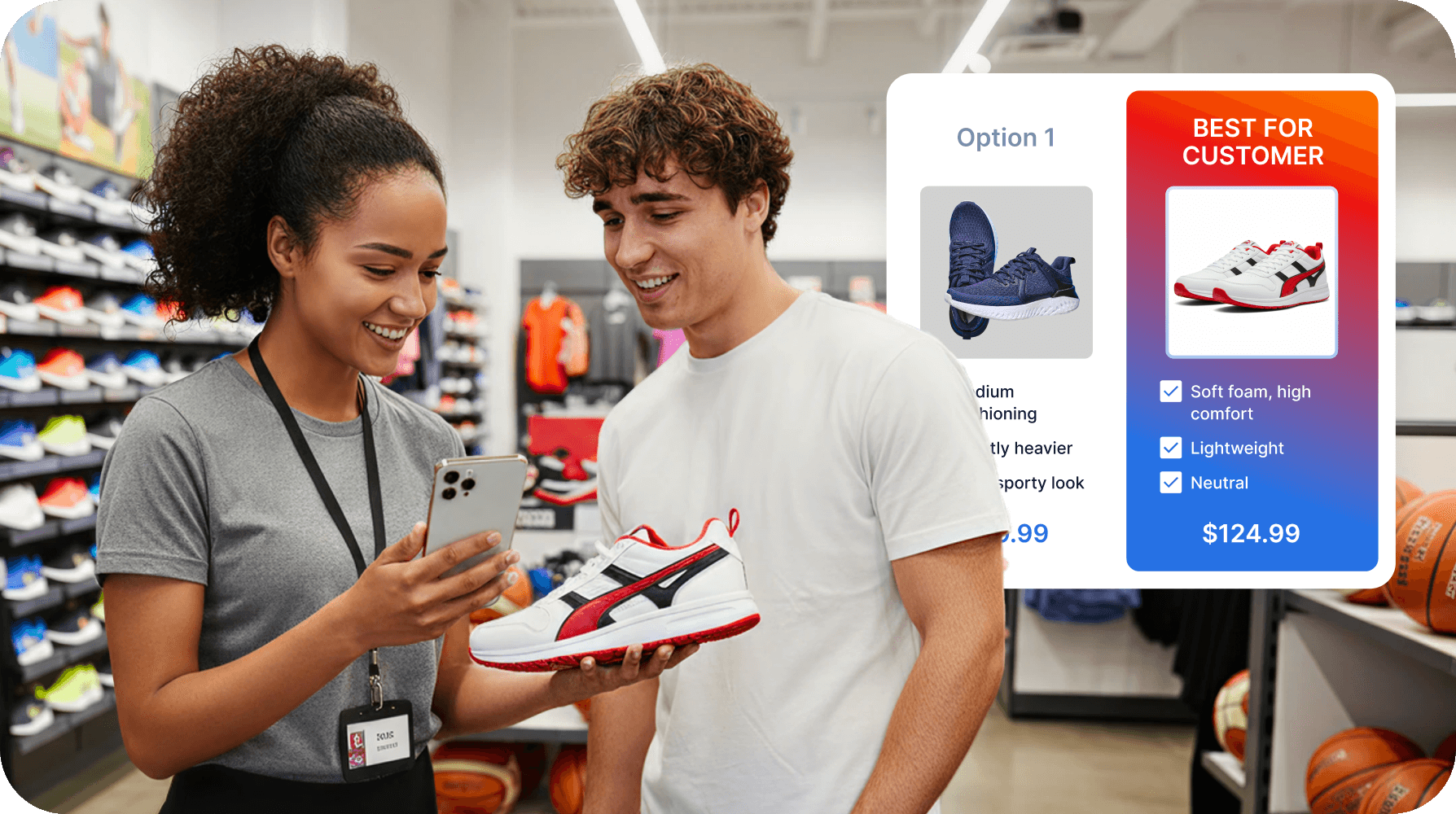 Upsell like e-commerce, in-store